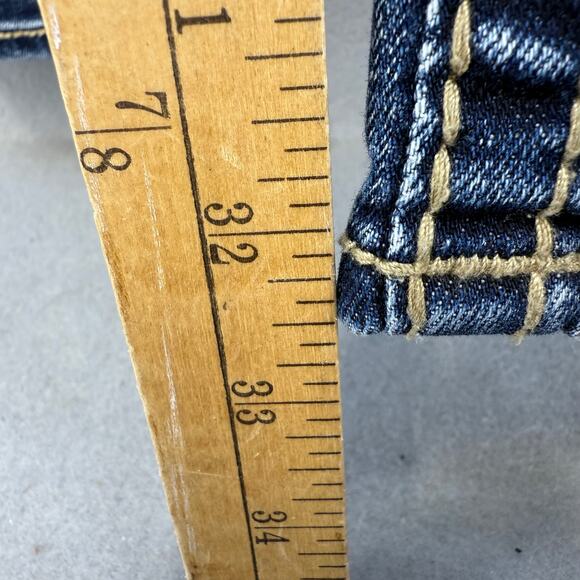 Rock Revival Jeans Women's 27 (4) Blue Celinda Low Rise Straight Blingy EUC - Picture 15 of 16